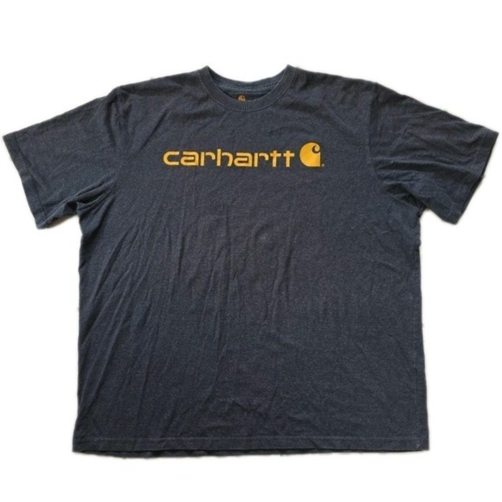 Carhartt Faded Men's Adult Sz 2XL Logo Tee Shirt T Gray Original Fit